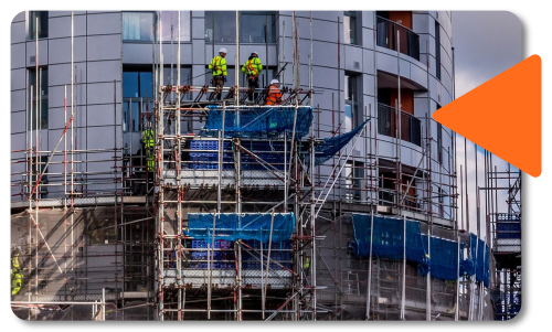 men on scaffolding